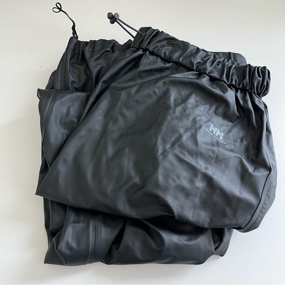 Helly Hansen Men’s Black Drawstring Moss Pants Black XXL fishing water resistant - Picture 1 of 6